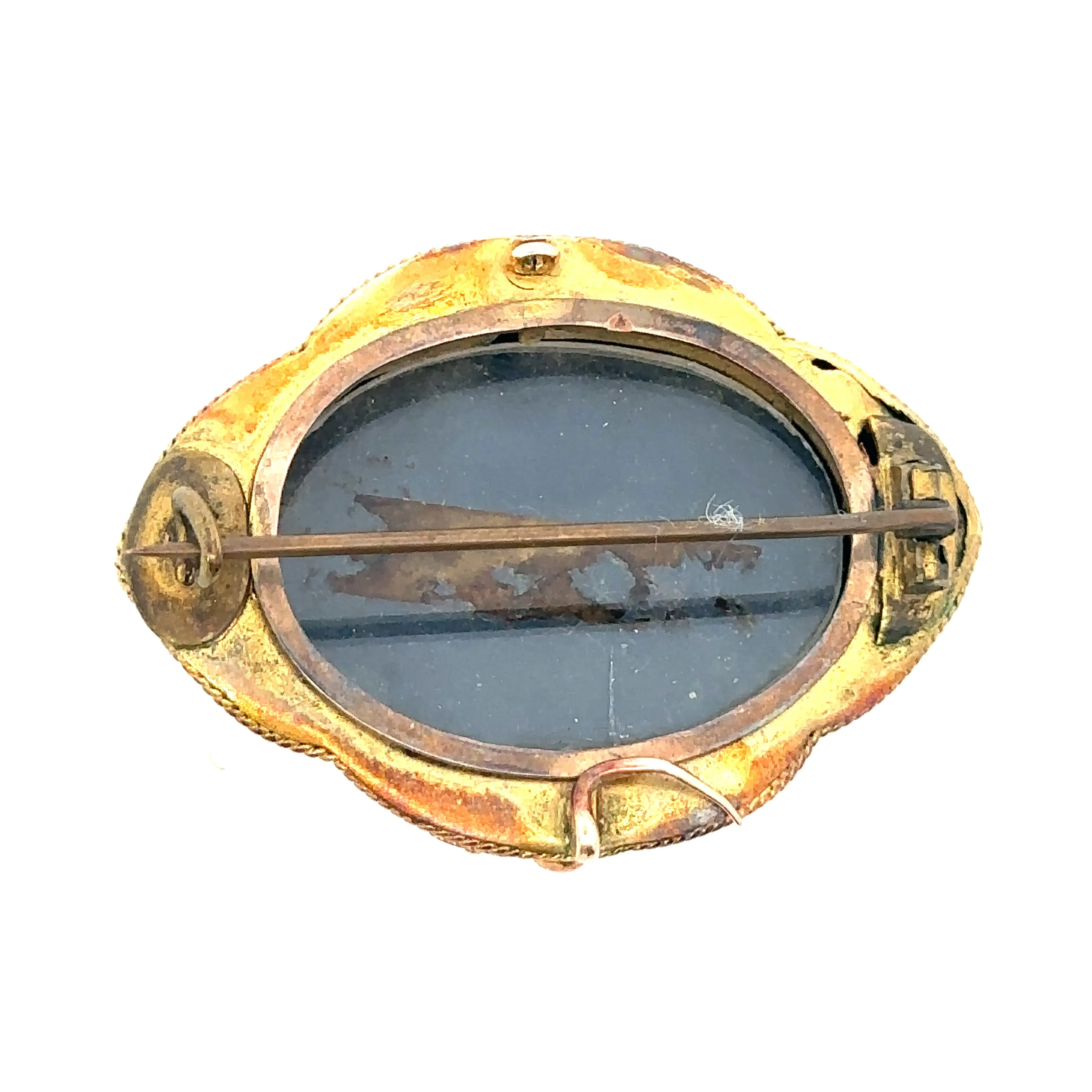 9ct Yellow Gold and Diamond Brooch