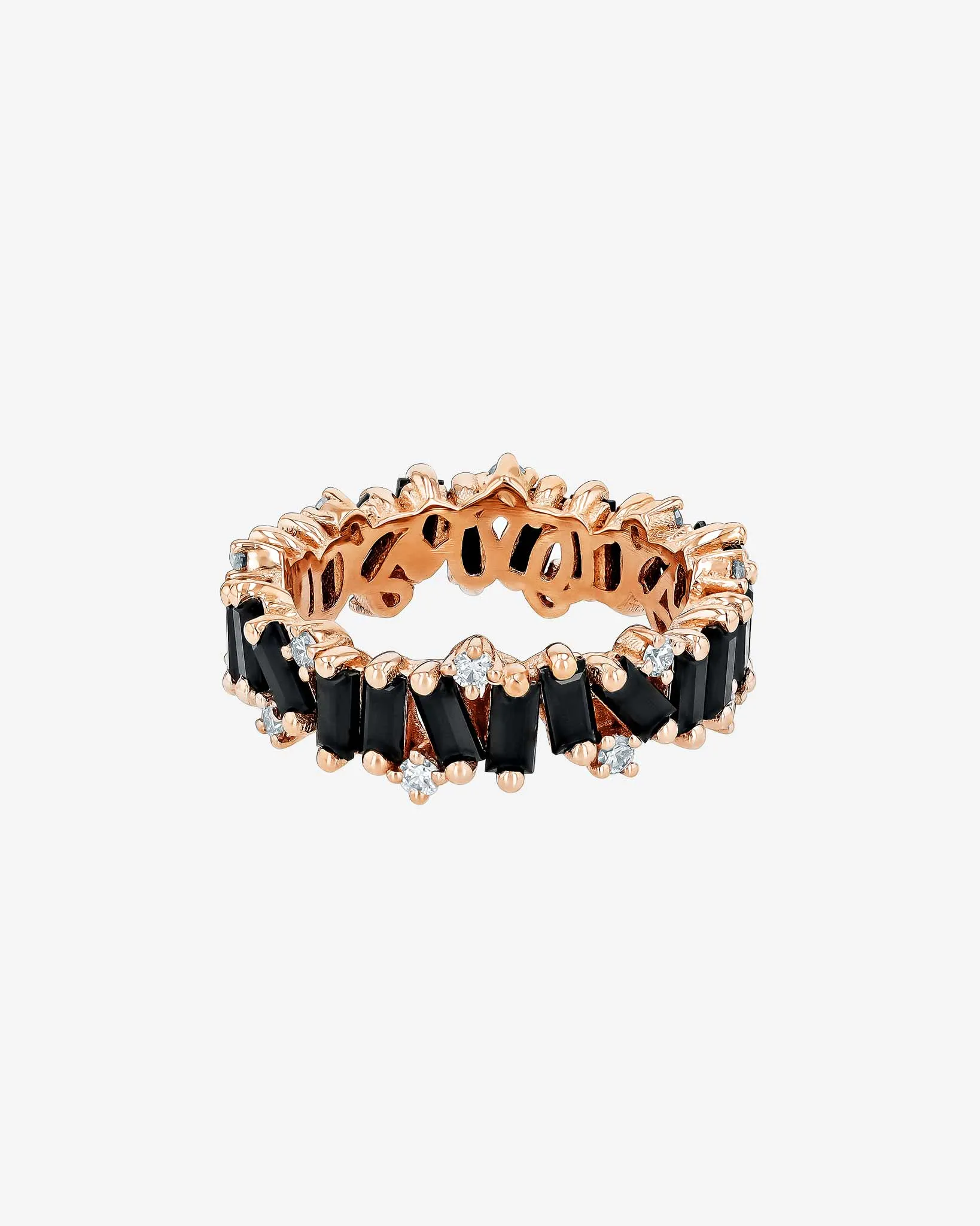 Amalfi Burst Black Spinel Eternity Band