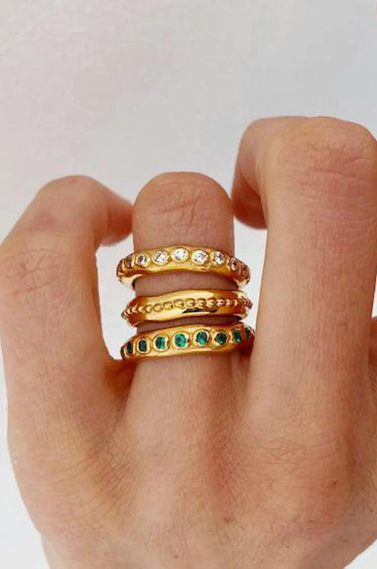 Astri Solid Gold Stacking Ring