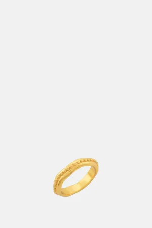 Astri Solid Gold Stacking Ring