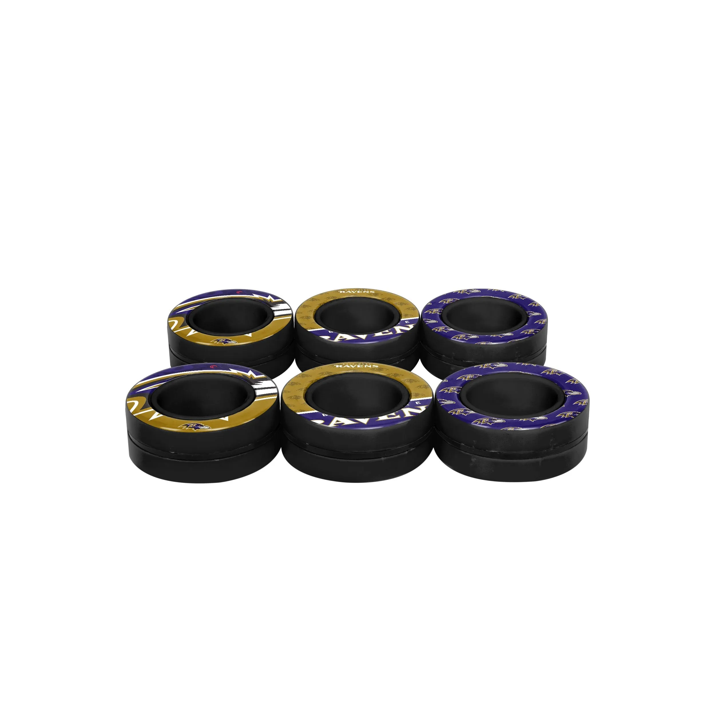 Baltimore Ravens NFL 6 Pack Magnetic Finger Rings