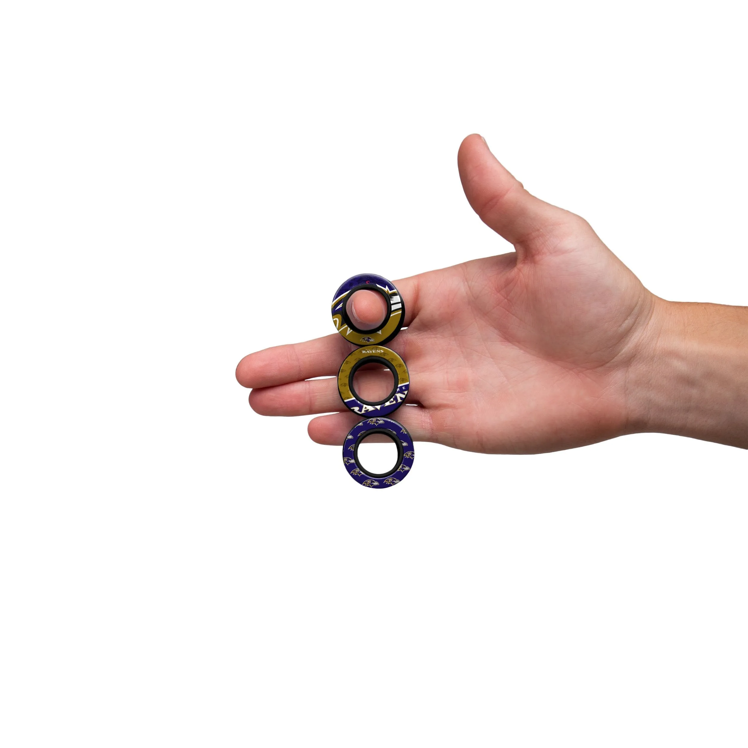 Baltimore Ravens NFL 6 Pack Magnetic Finger Rings