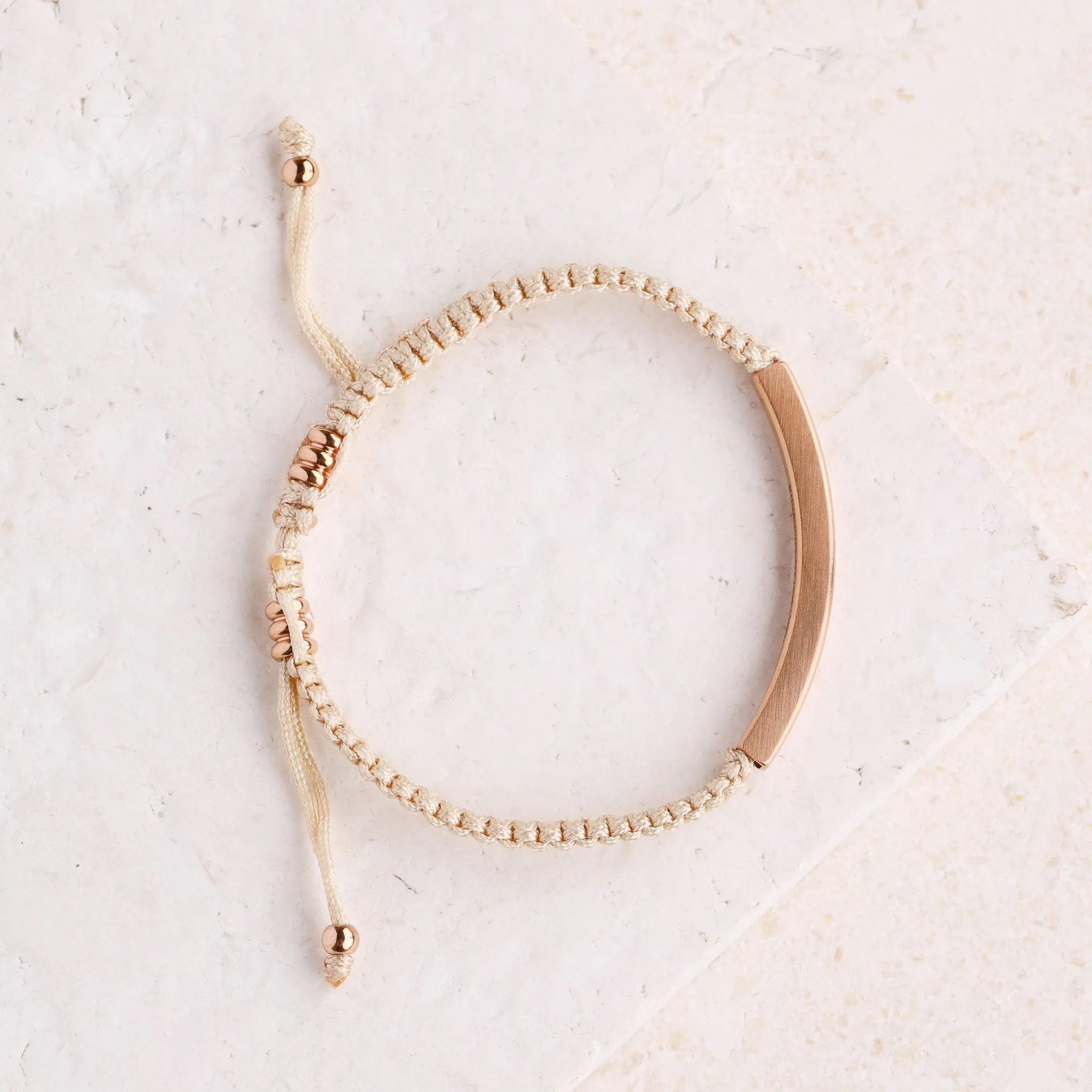 BEAUTIFUL GIRL, YOU WERE MADE TO DO GREAT THINGS ROPE BRACELET