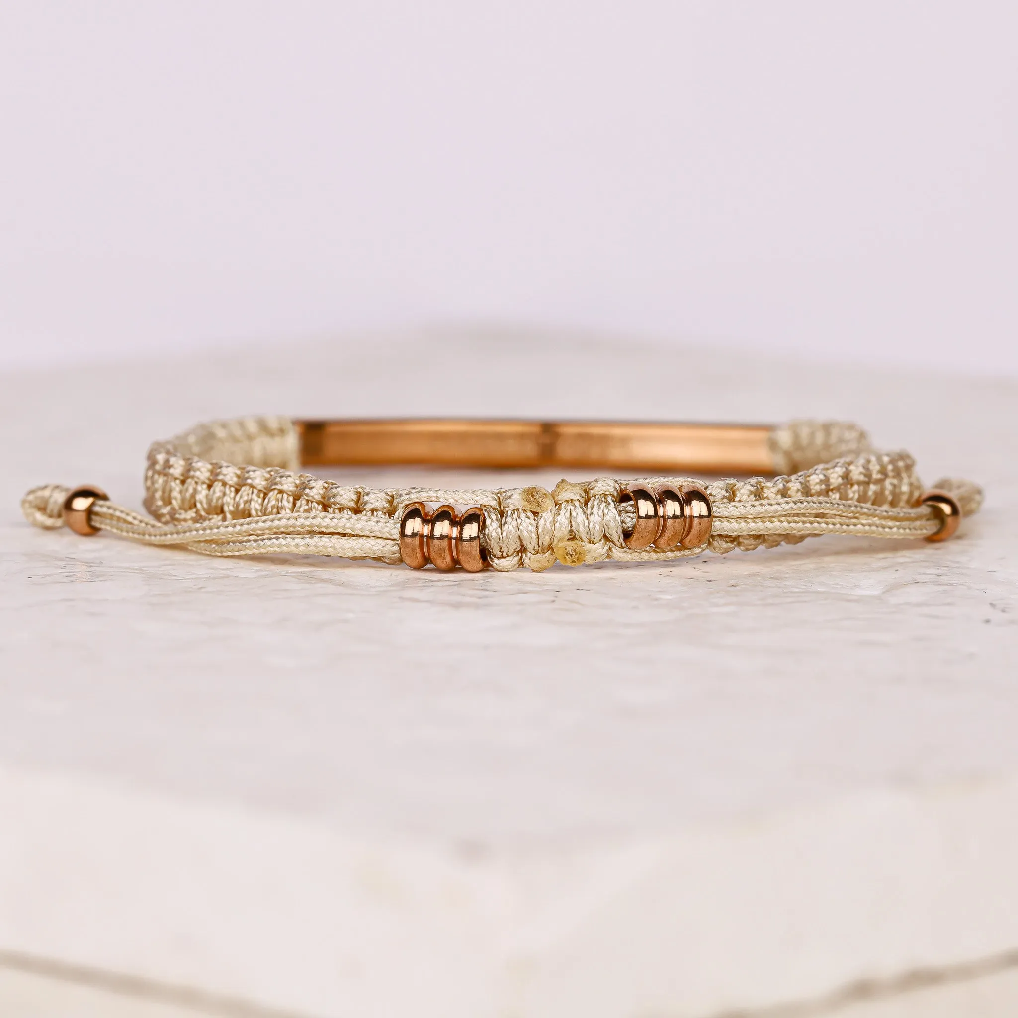 BEAUTIFUL GIRL, YOU WERE MADE TO DO GREAT THINGS ROPE BRACELET