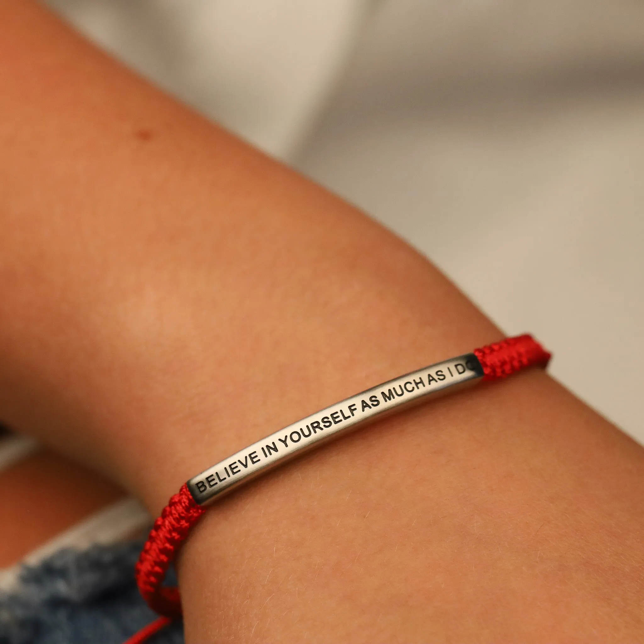 BELIEVE IN YOURSELF AS MUCH AS I DO ROPE BRACELET