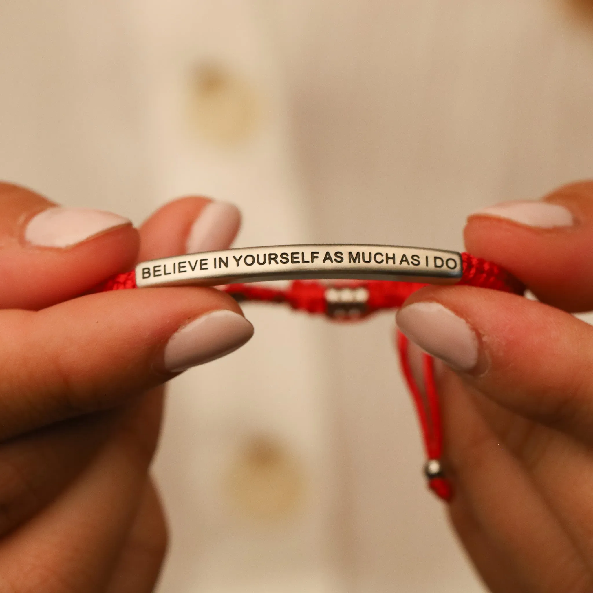 BELIEVE IN YOURSELF AS MUCH AS I DO ROPE BRACELET