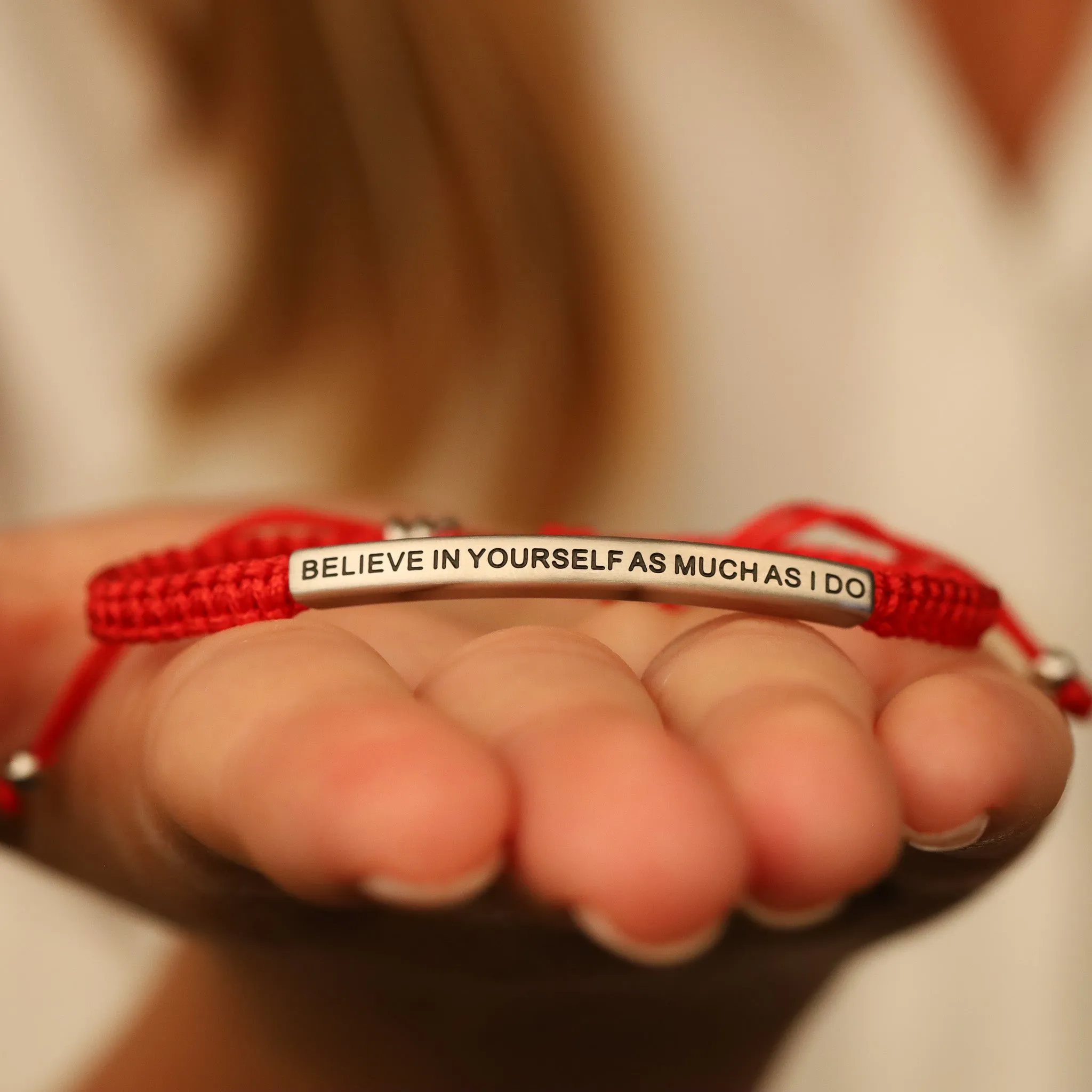 BELIEVE IN YOURSELF AS MUCH AS I DO ROPE BRACELET