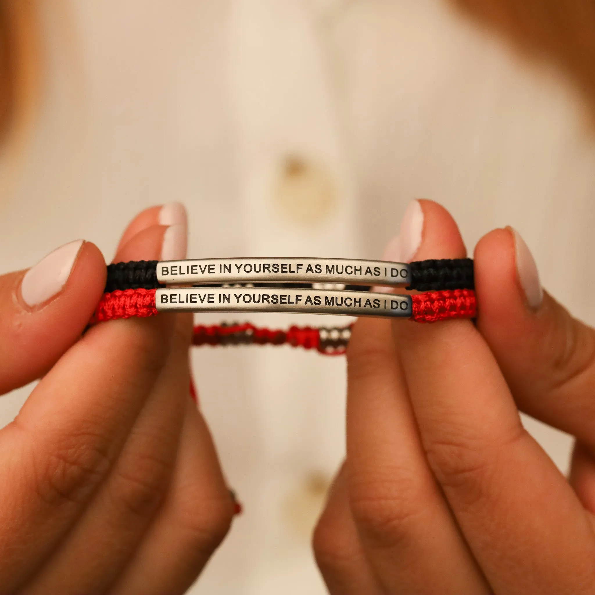 BELIEVE IN YOURSELF AS MUCH AS I DO ROPE BRACELET
