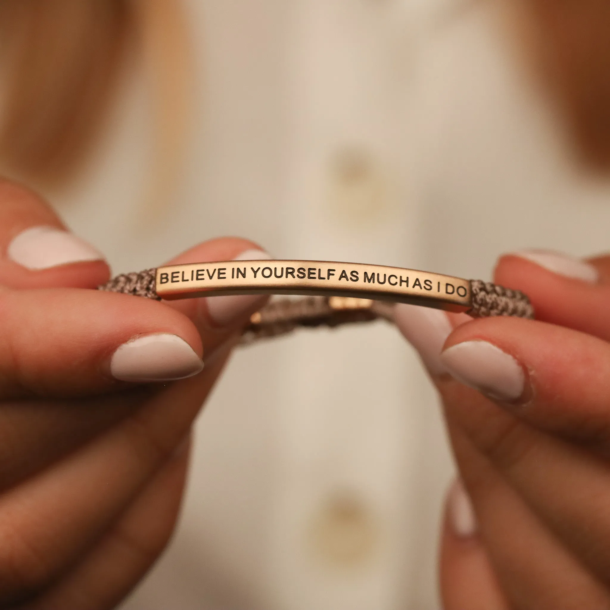 BELIEVE IN YOURSELF AS MUCH AS I DO ROPE BRACELET