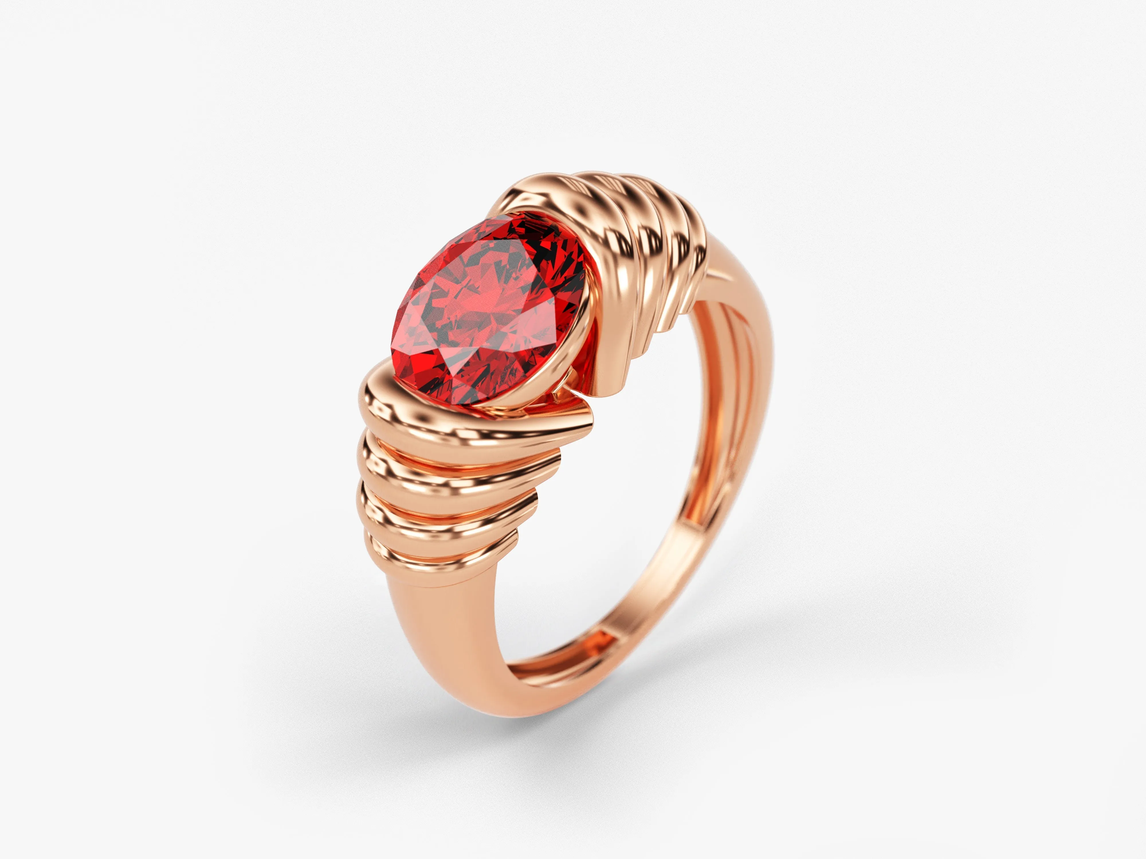 Bold Birthstone Ring - Gold Vermeil