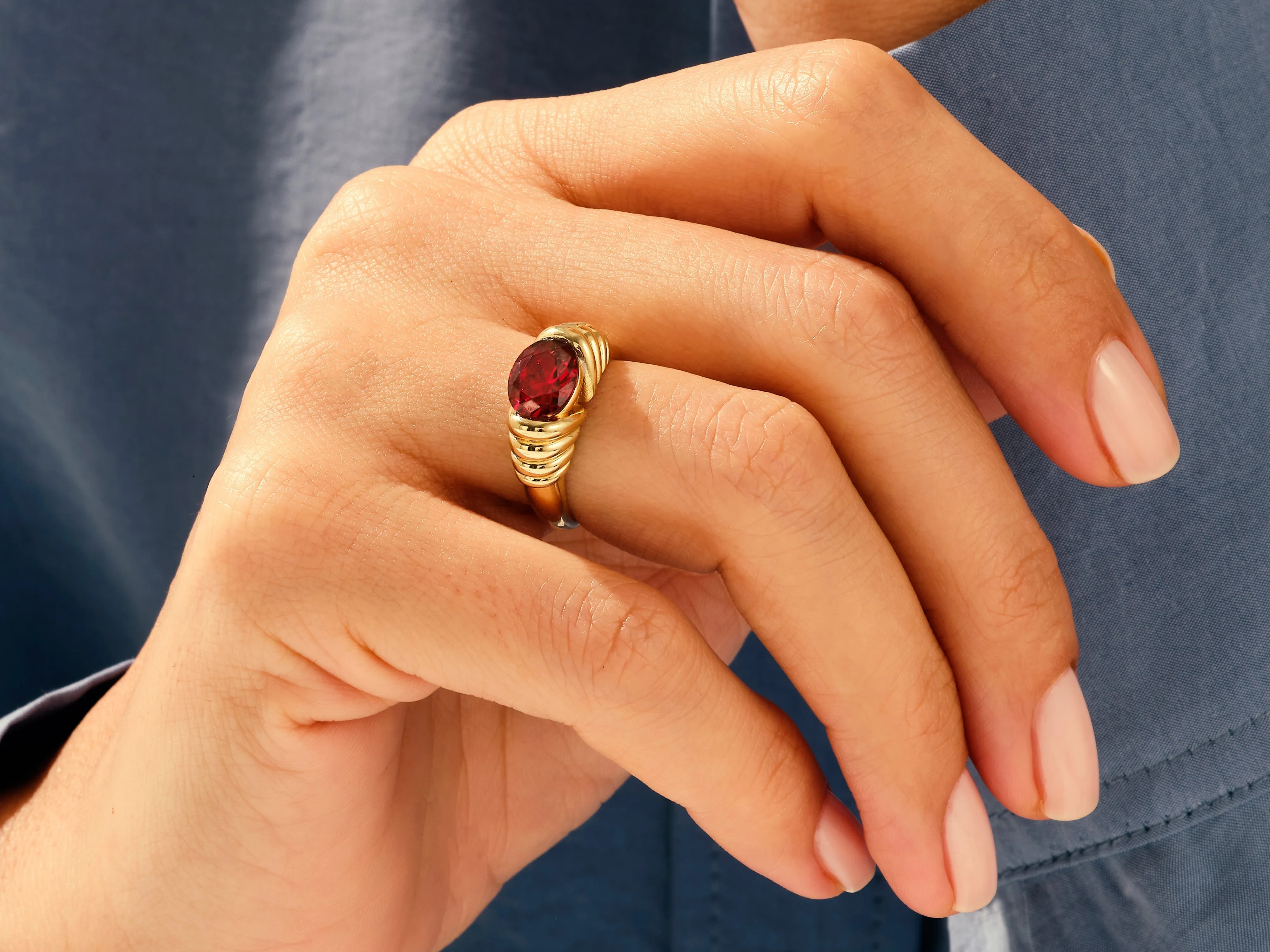 Bold Birthstone Ring - Gold Vermeil
