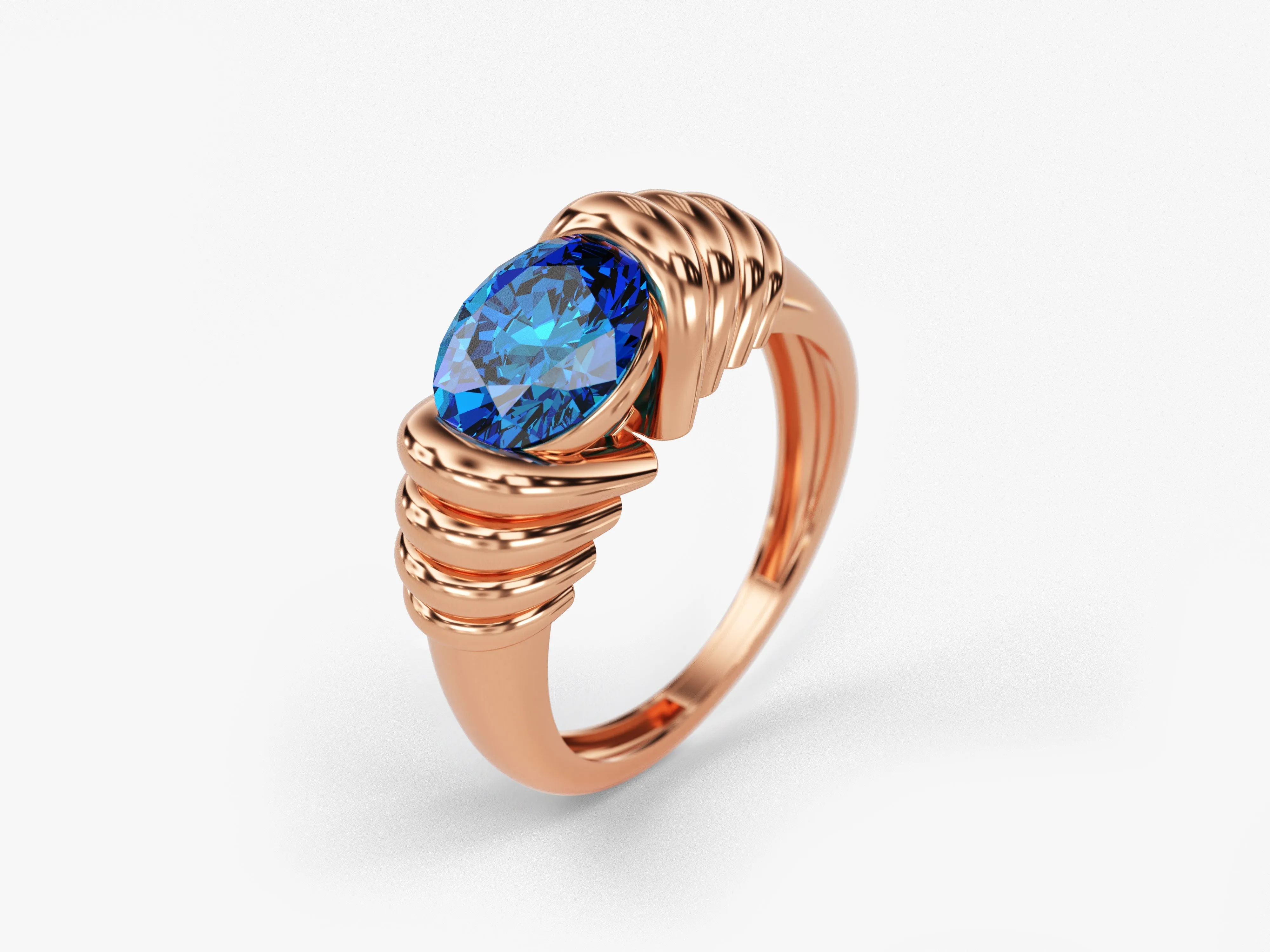 Bold Birthstone Ring - Gold Vermeil