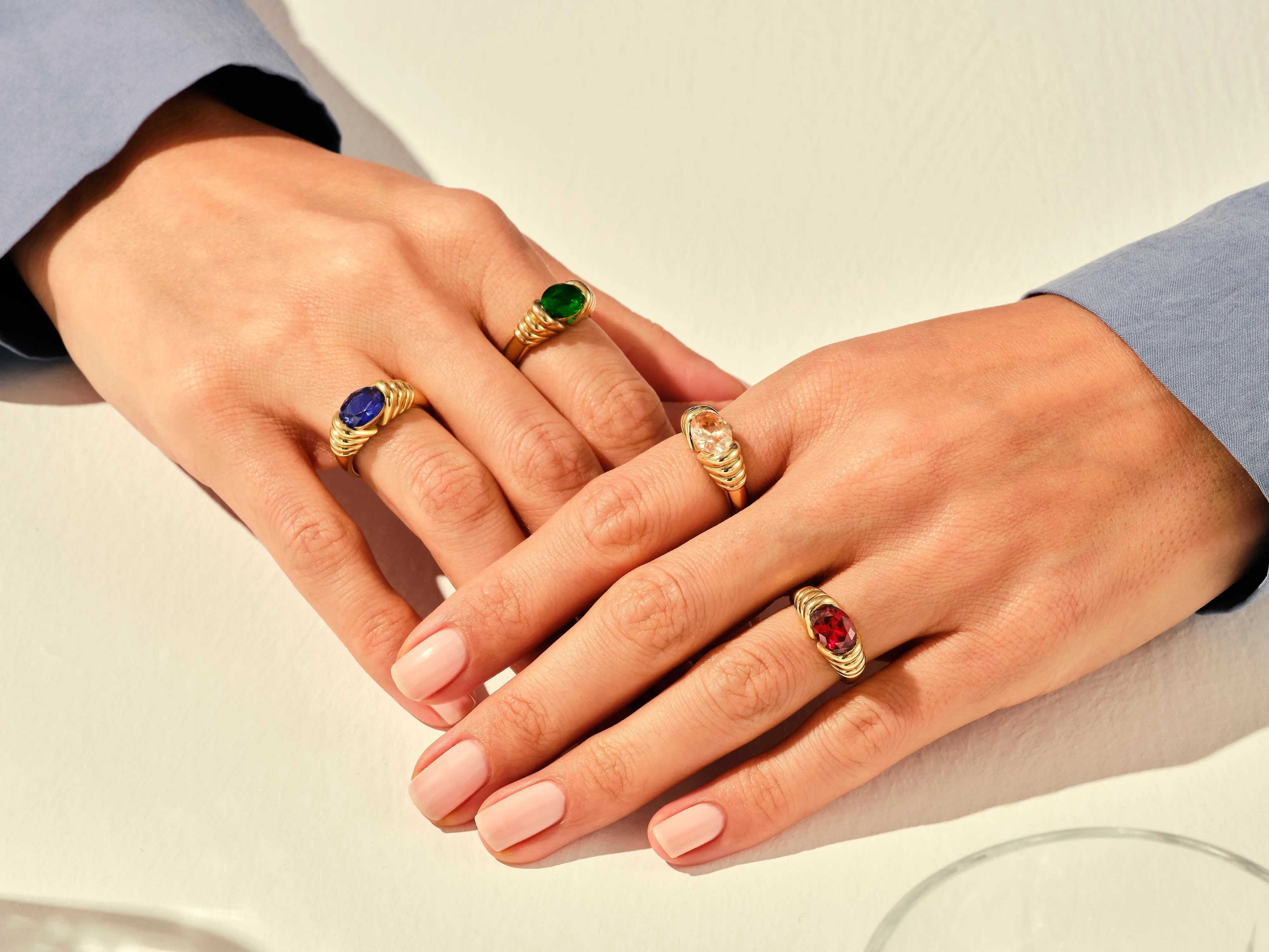 Bold Birthstone Ring - Gold Vermeil