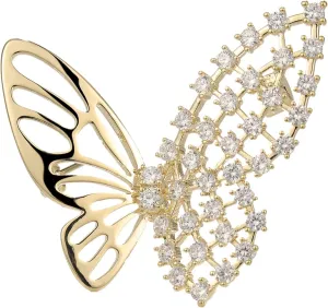 Butterfly Brooch, Diamond Butterflys for Women Girls,Butterfly Pin for Clothing Dress Jewelry Accessories,Decorative Pins with Electroplated 14k for Wedding Birthday Party Gifts
