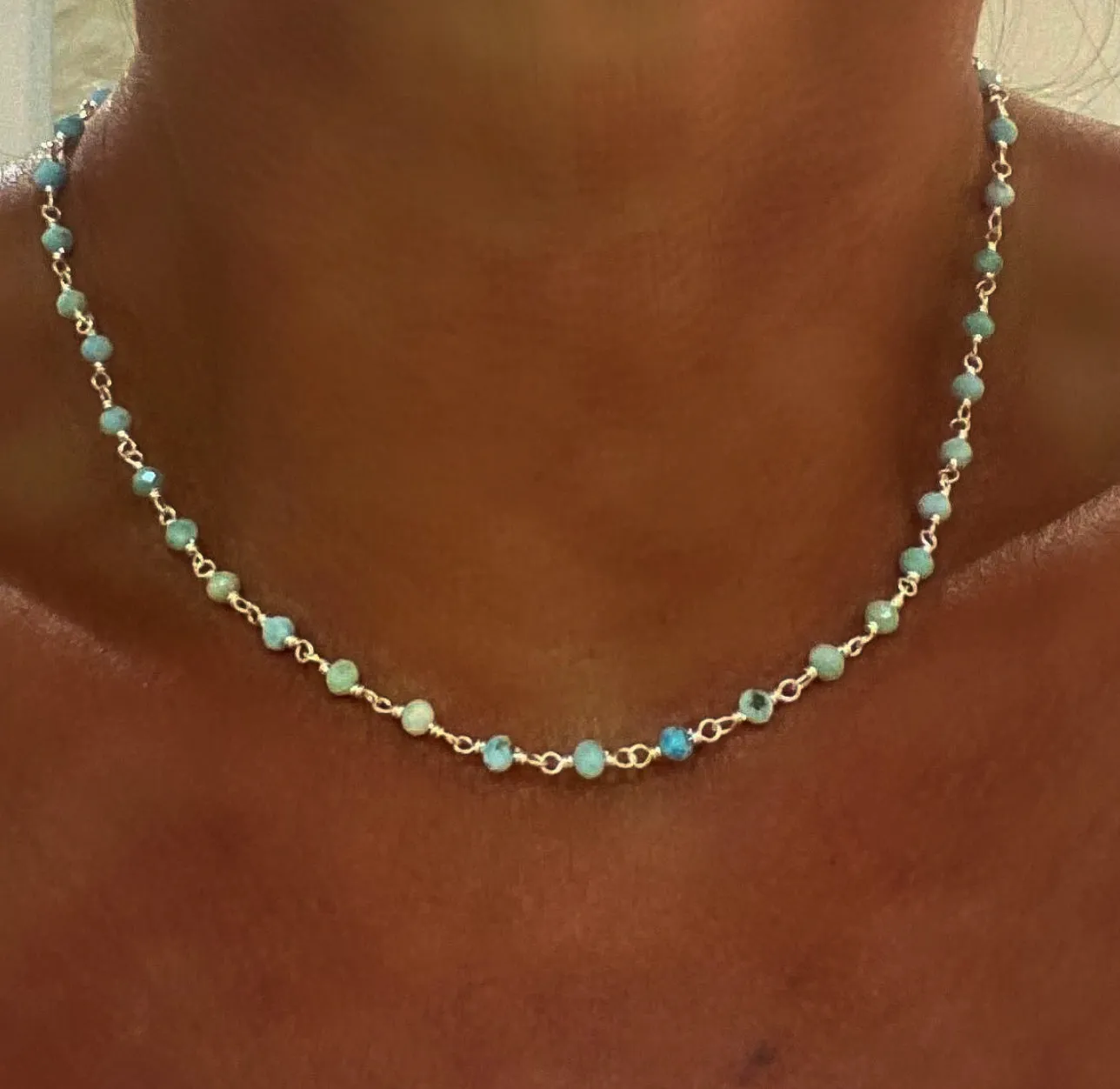 Caribbean Dreams Larimar Necklace