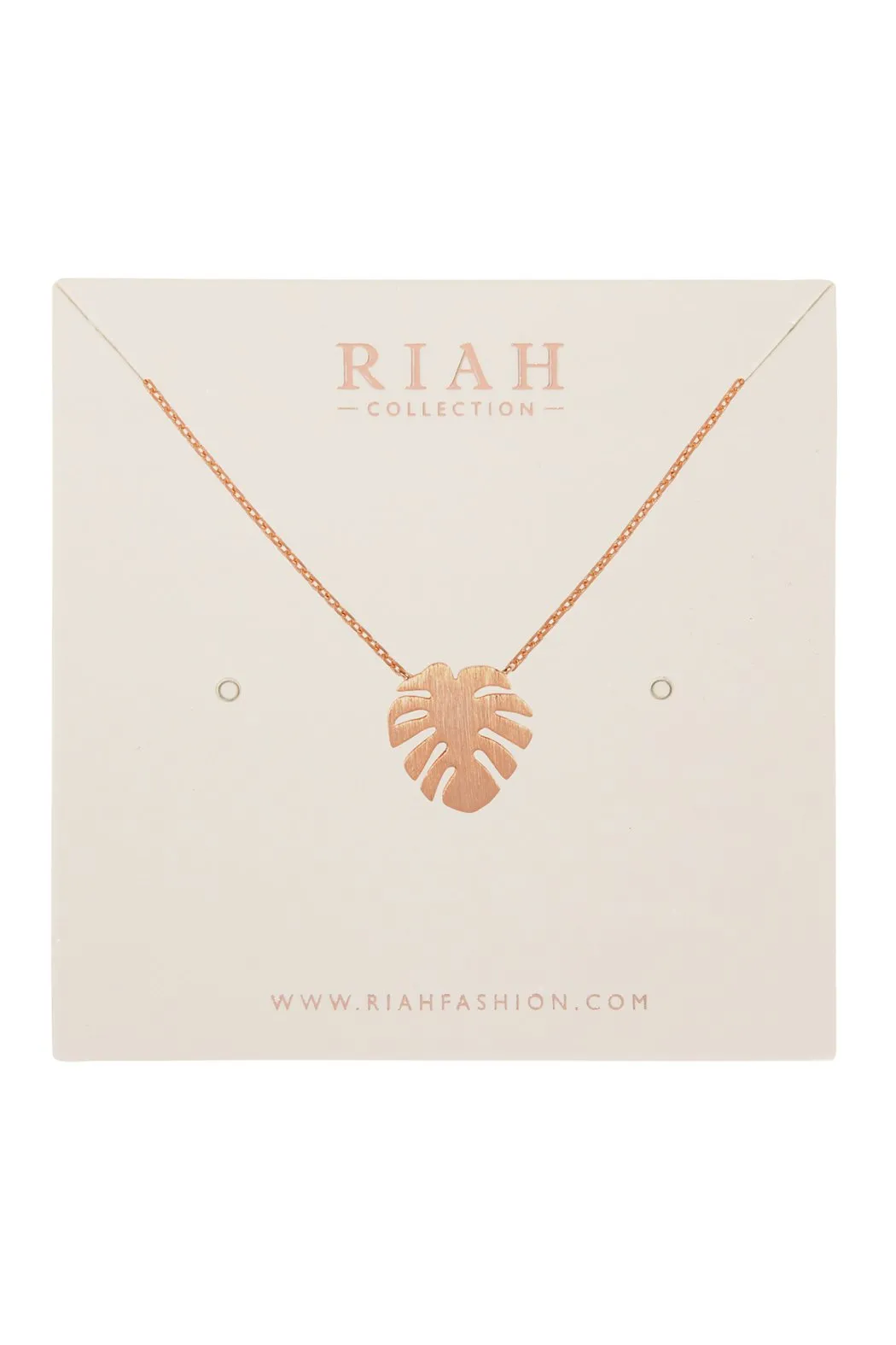 Cast Fringe Leaf Pave Necklace