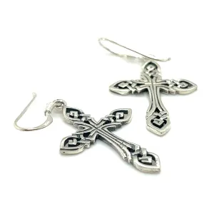 Celtic Knot Cross Earrings