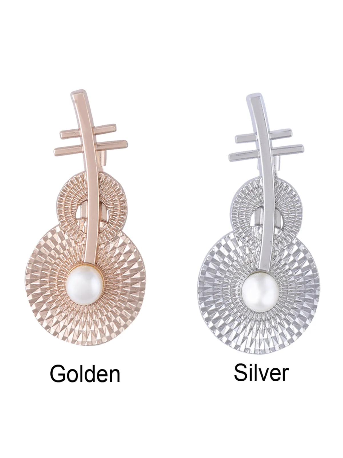 Charming Guitar Styled Fashionable Pearl Brooch