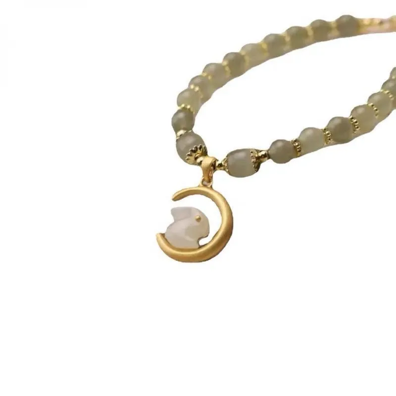 Chinese Style Jade Rabbit Bracelet