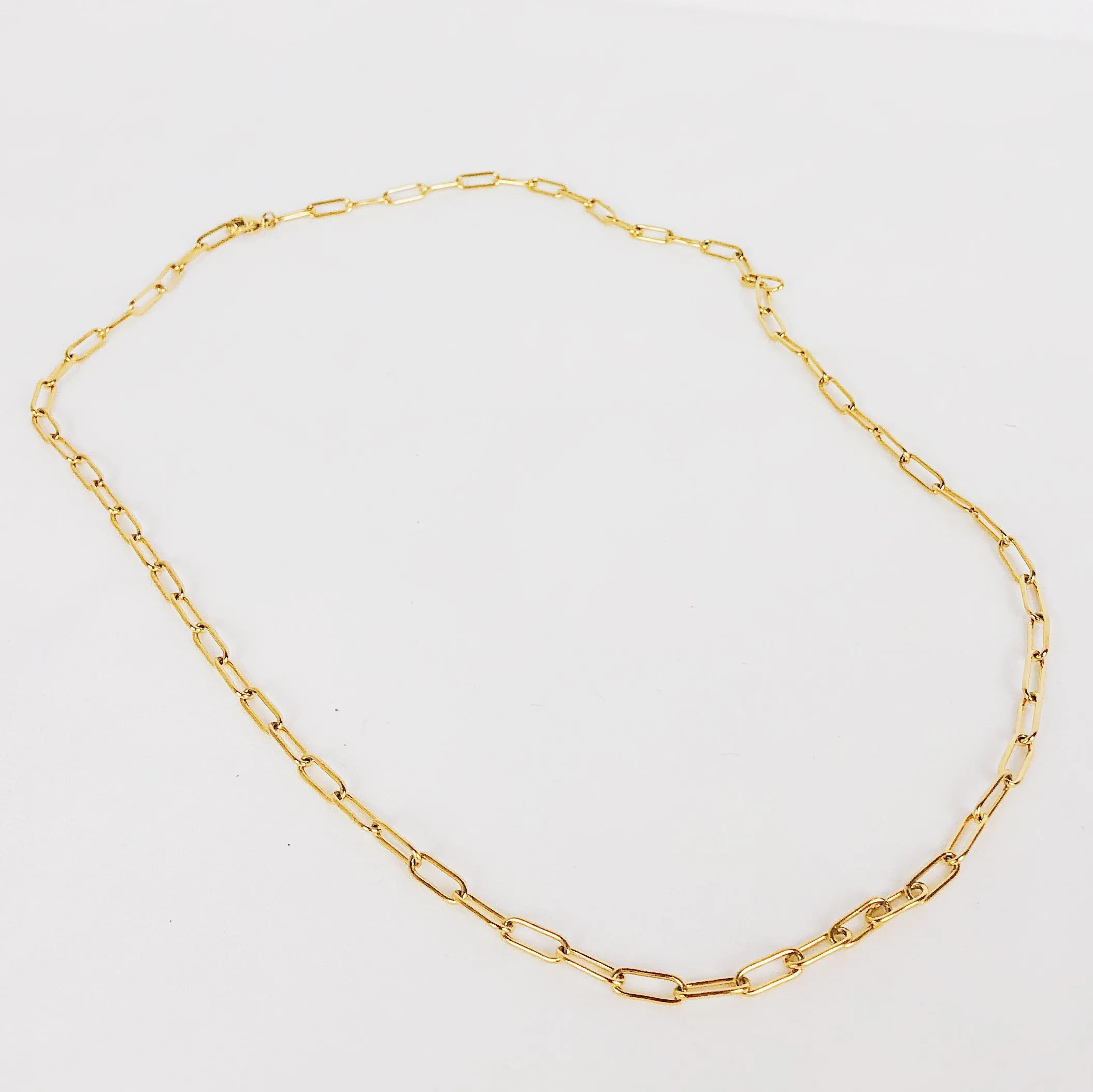 Chunky Chain Y Necklace Gold