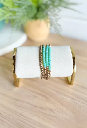 Coastal Call Bracelet Set in Mint