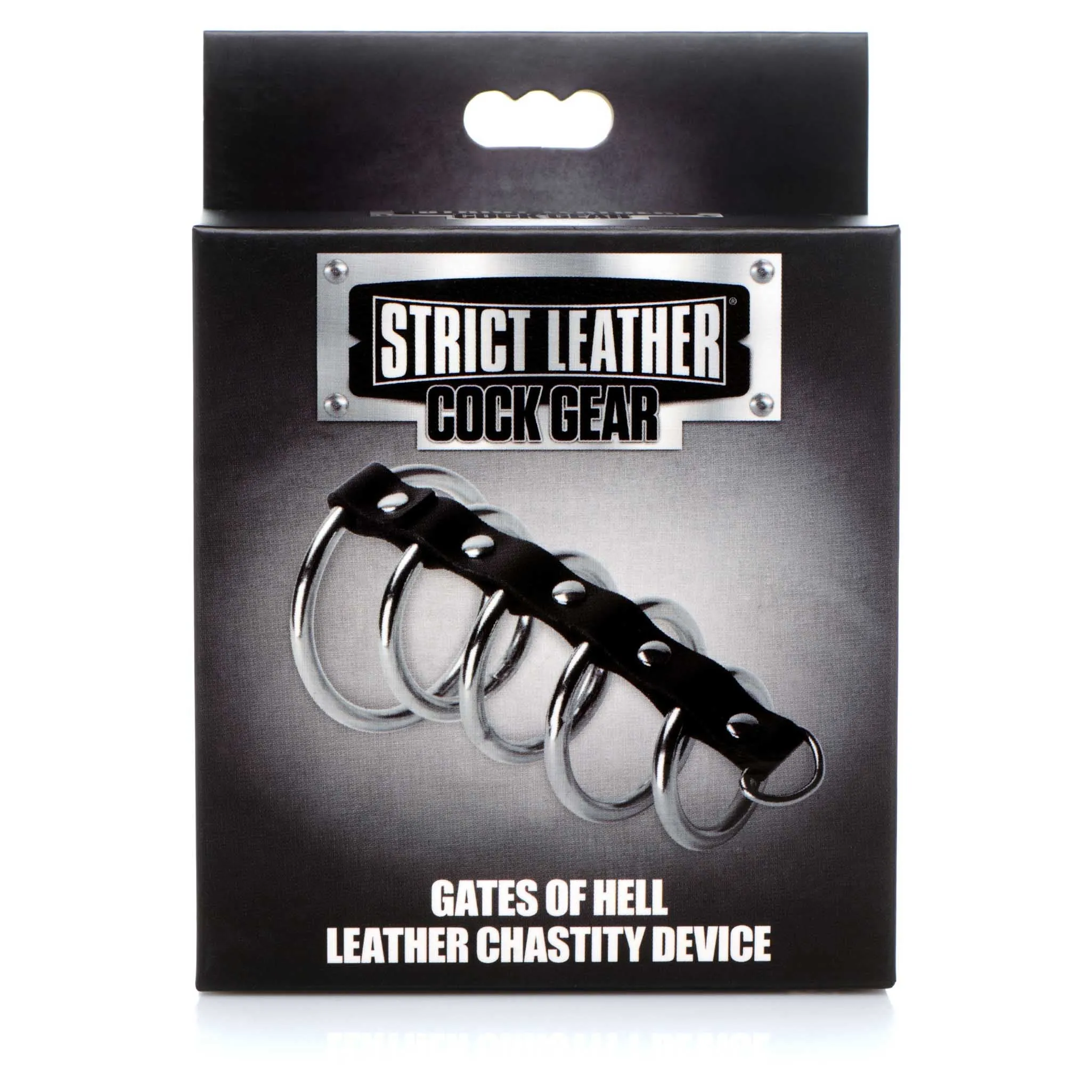 Cock Gear Gates of Hell Chastity Device - Black/Silver