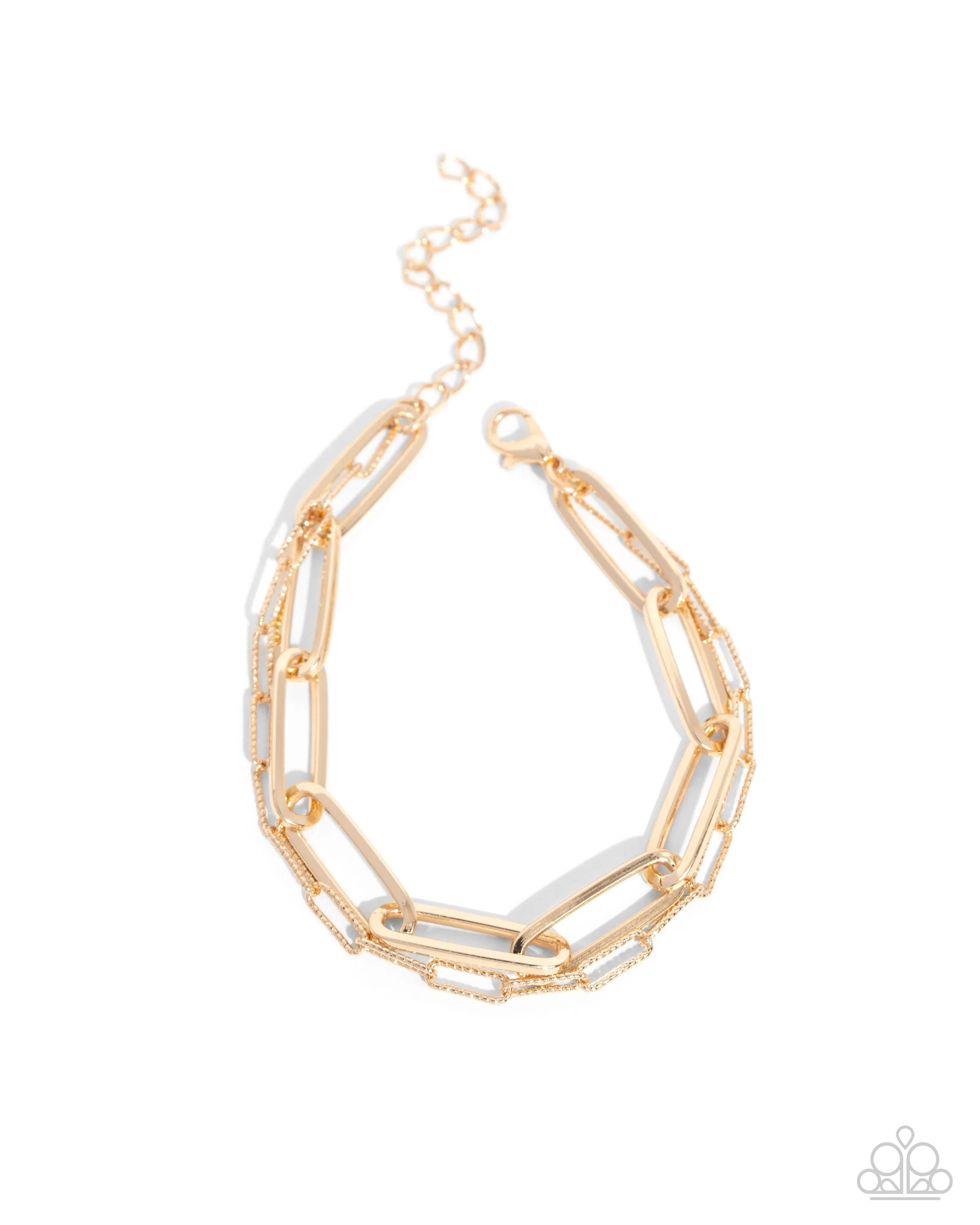 Complete Look - Gold Chain Necklace and Bracelet