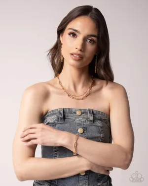 Complete Look - Gold Chain Necklace and Bracelet