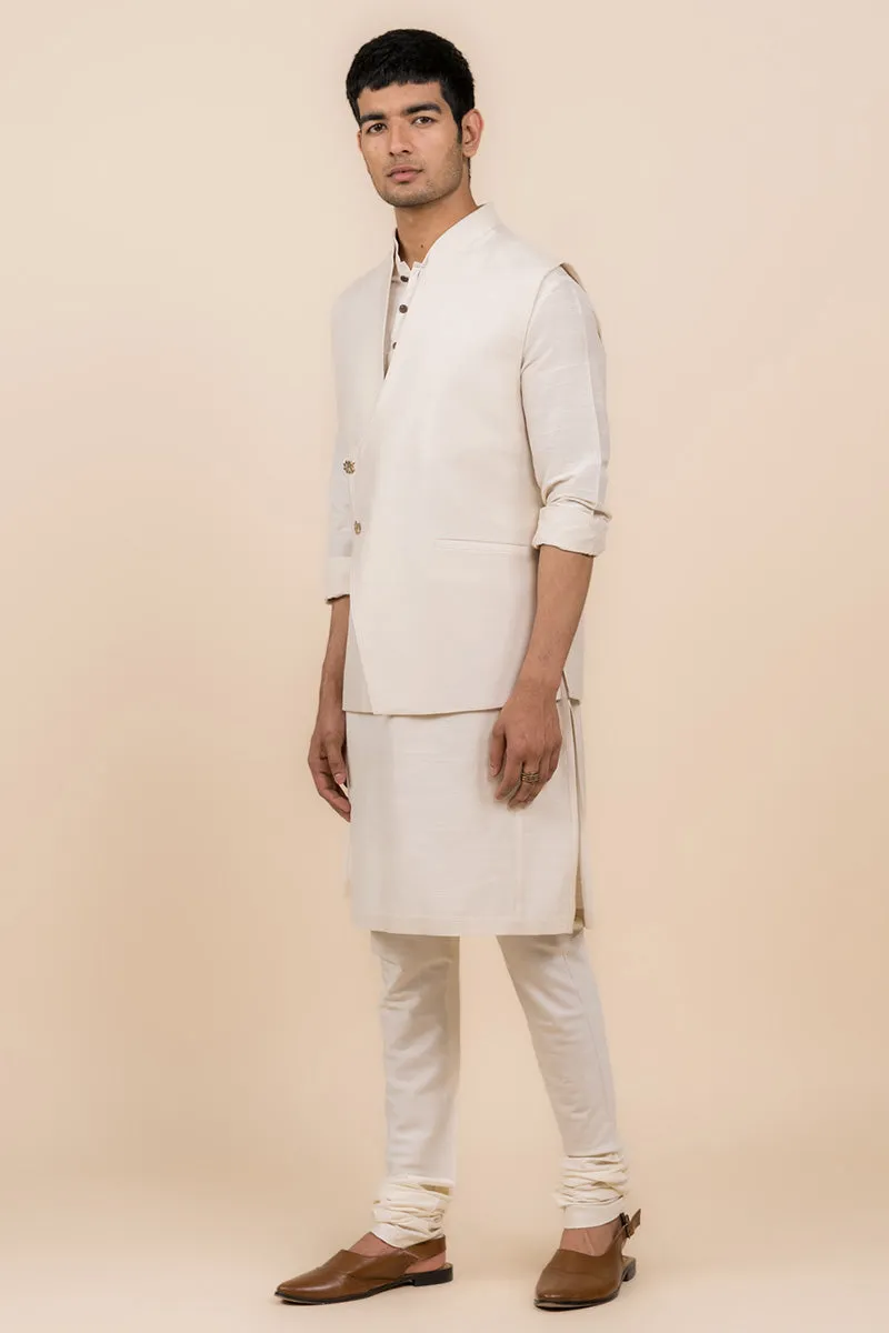 Cream Angarakha Pattern Bundi