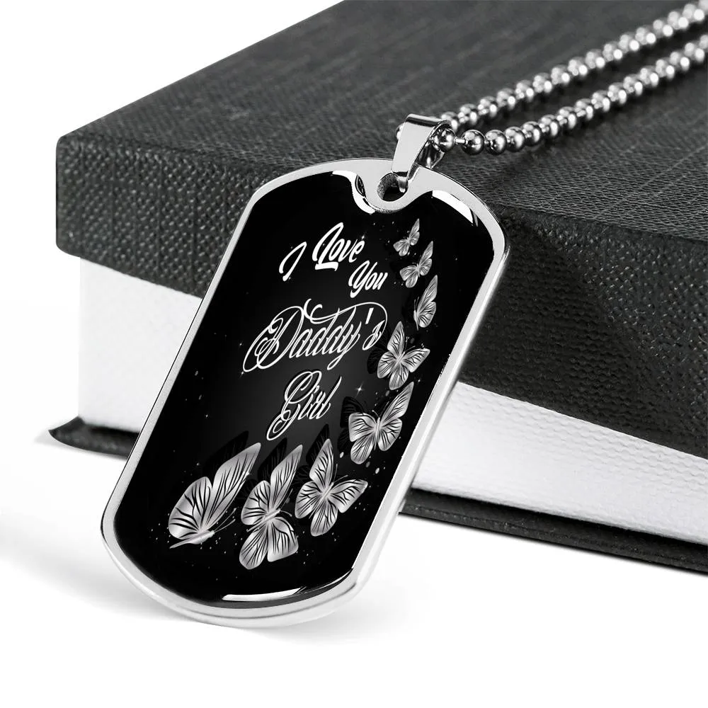 Daddy's Girl Dog Tag Necklace