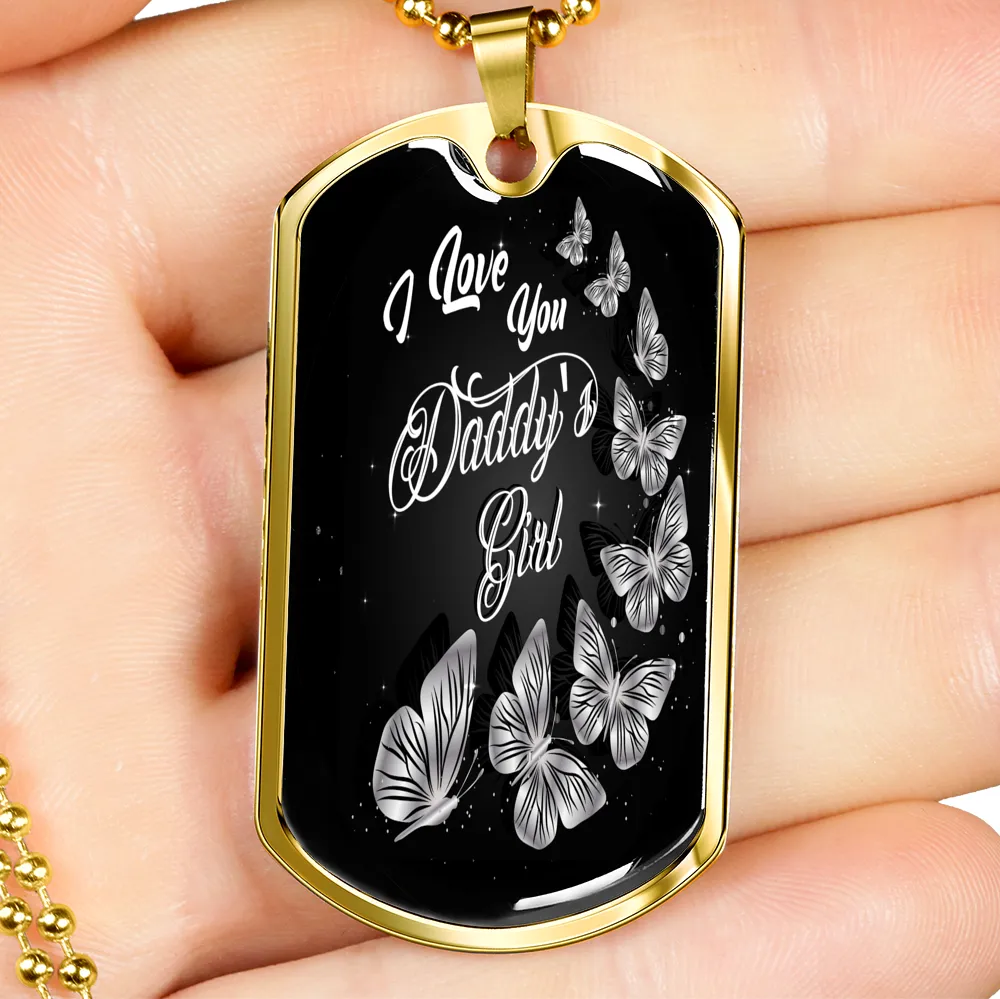 Daddy's Girl Dog Tag Necklace