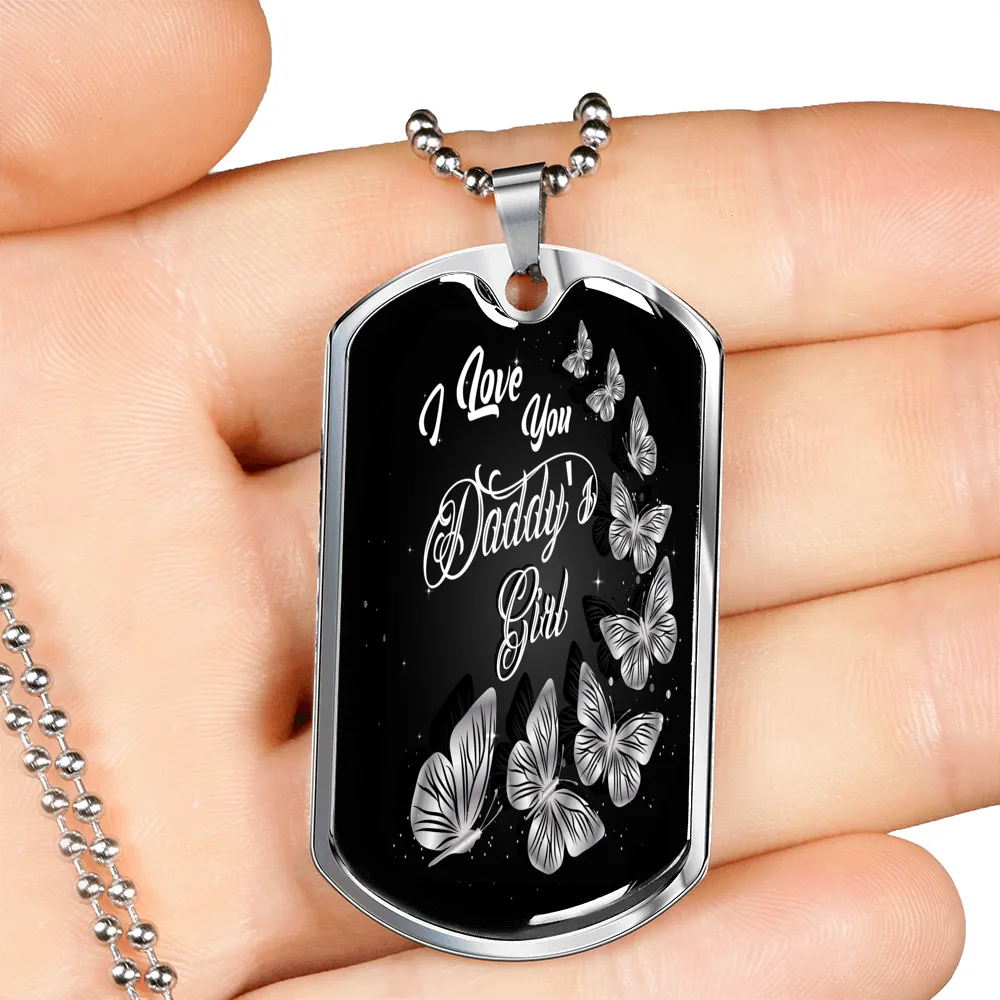 Daddy's Girl Dog Tag Necklace