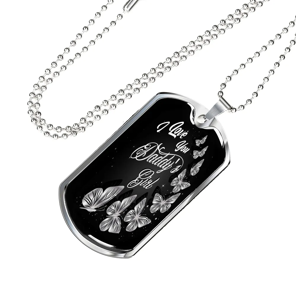 Daddy's Girl Dog Tag Necklace