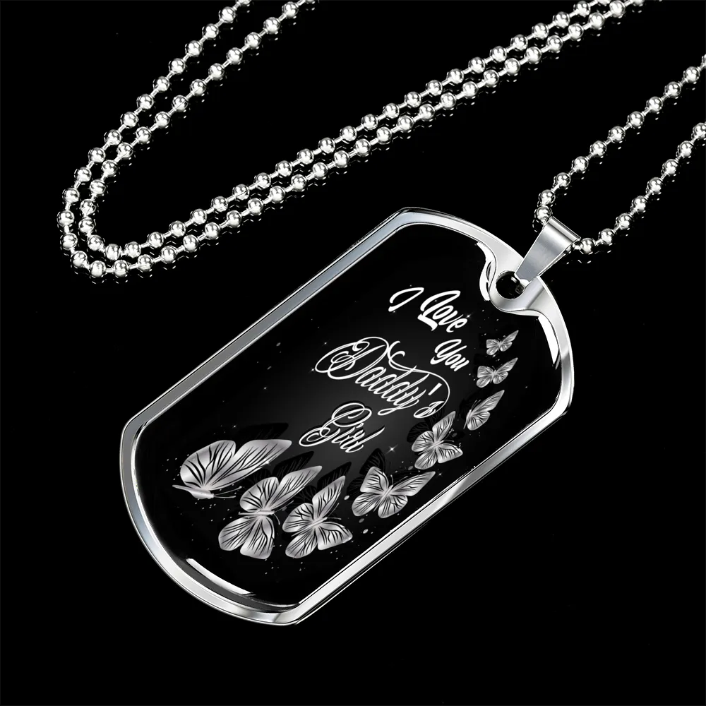 Daddy's Girl Dog Tag Necklace