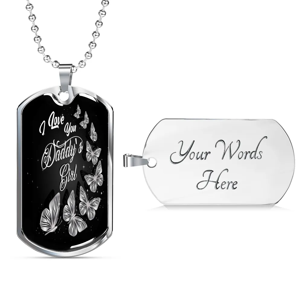 Daddy's Girl Dog Tag Necklace