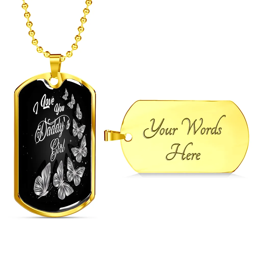 Daddy's Girl Dog Tag Necklace