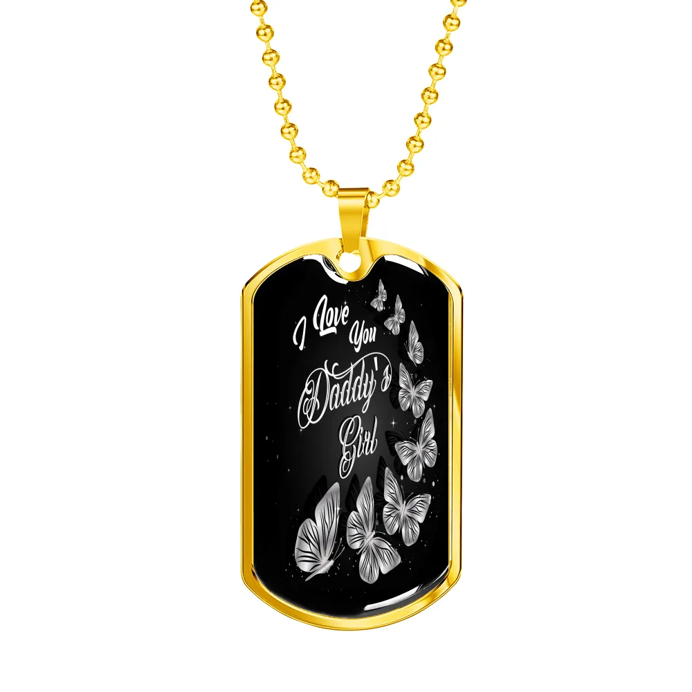 Daddy's Girl Dog Tag Necklace