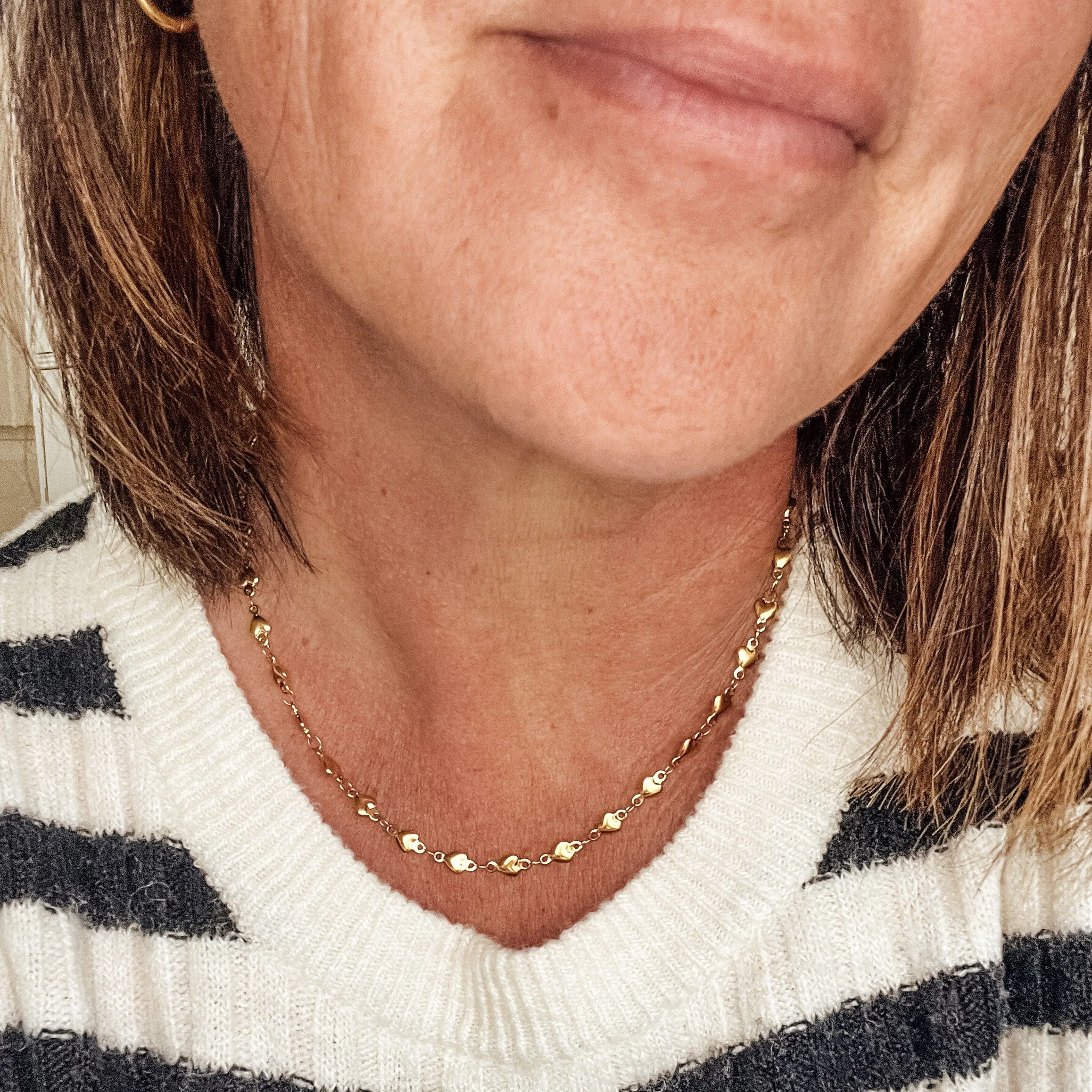 Dainty Heart Chain Necklace