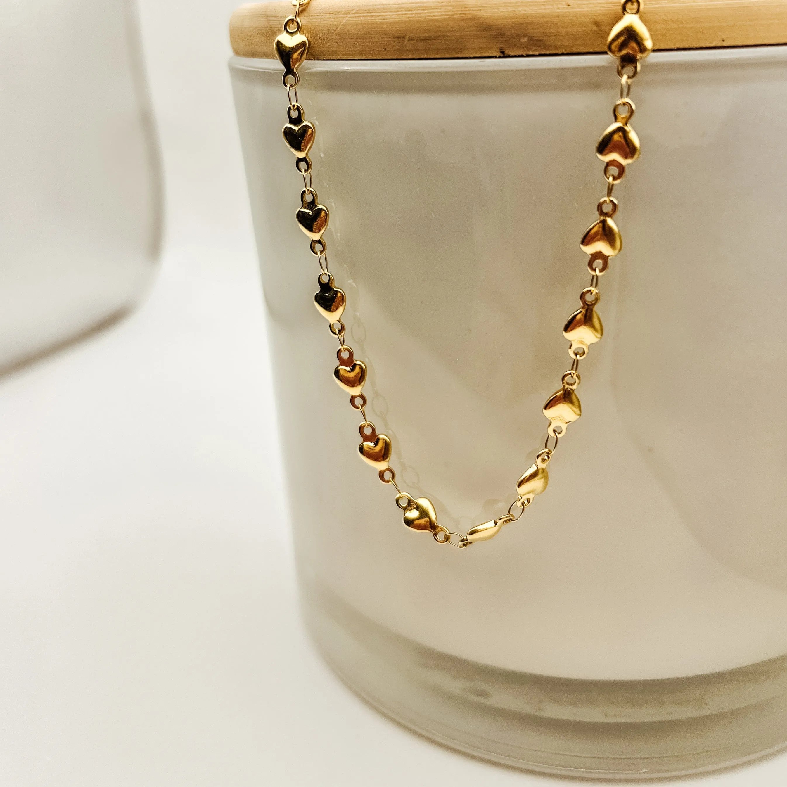 Dainty Heart Chain Necklace