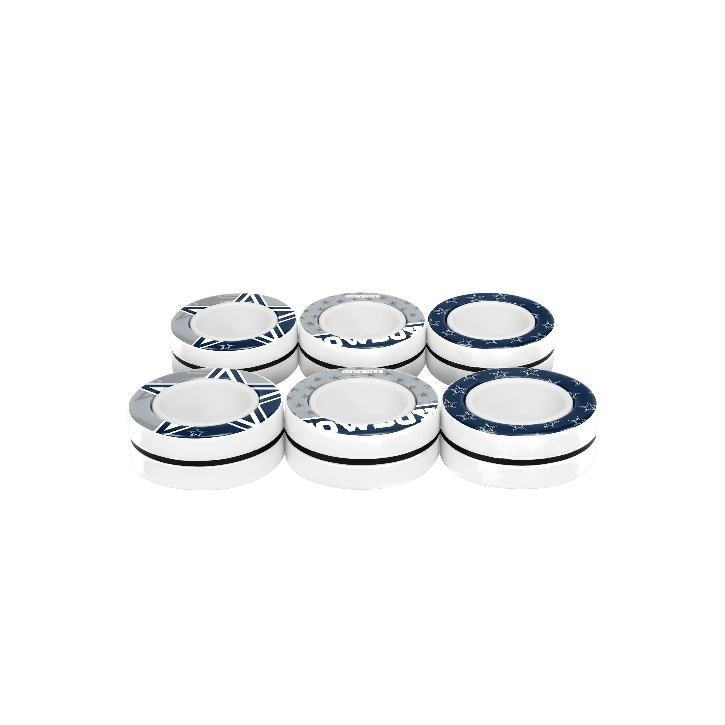Dallas Cowboys NFL 6 Pack Magnetic Finger Rings