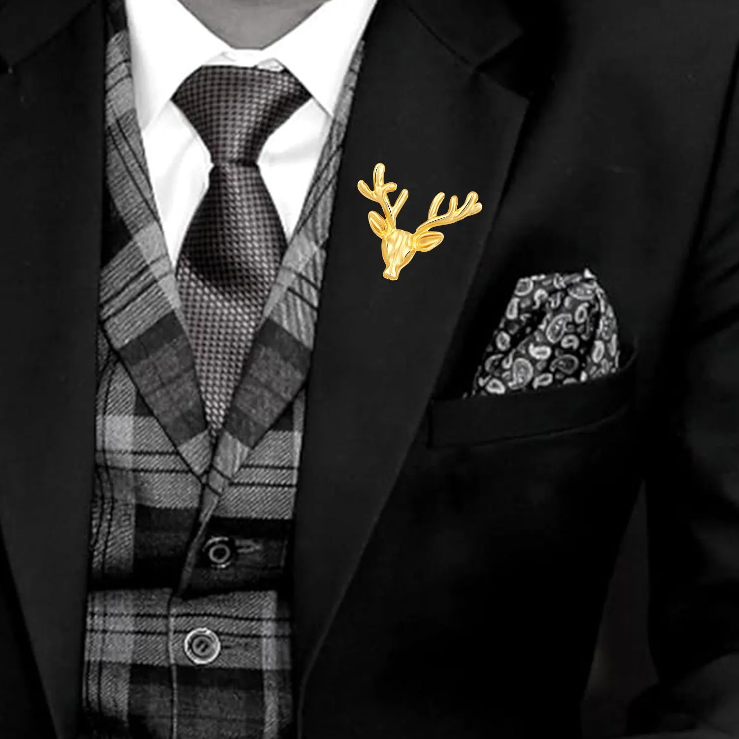 Deer-Face Shaped Brooch / Lapel Pin