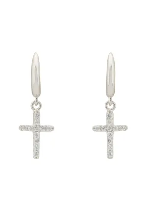 Divine Fashion Drop Earrings Silver