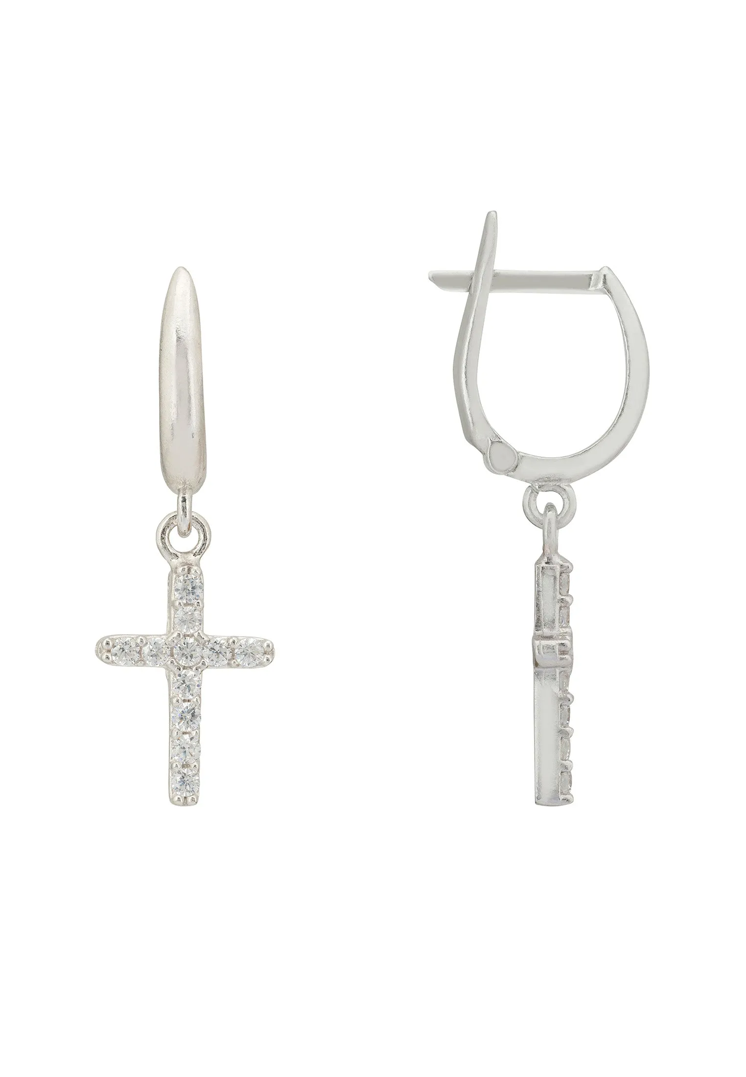 Divine Fashion Drop Earrings Silver