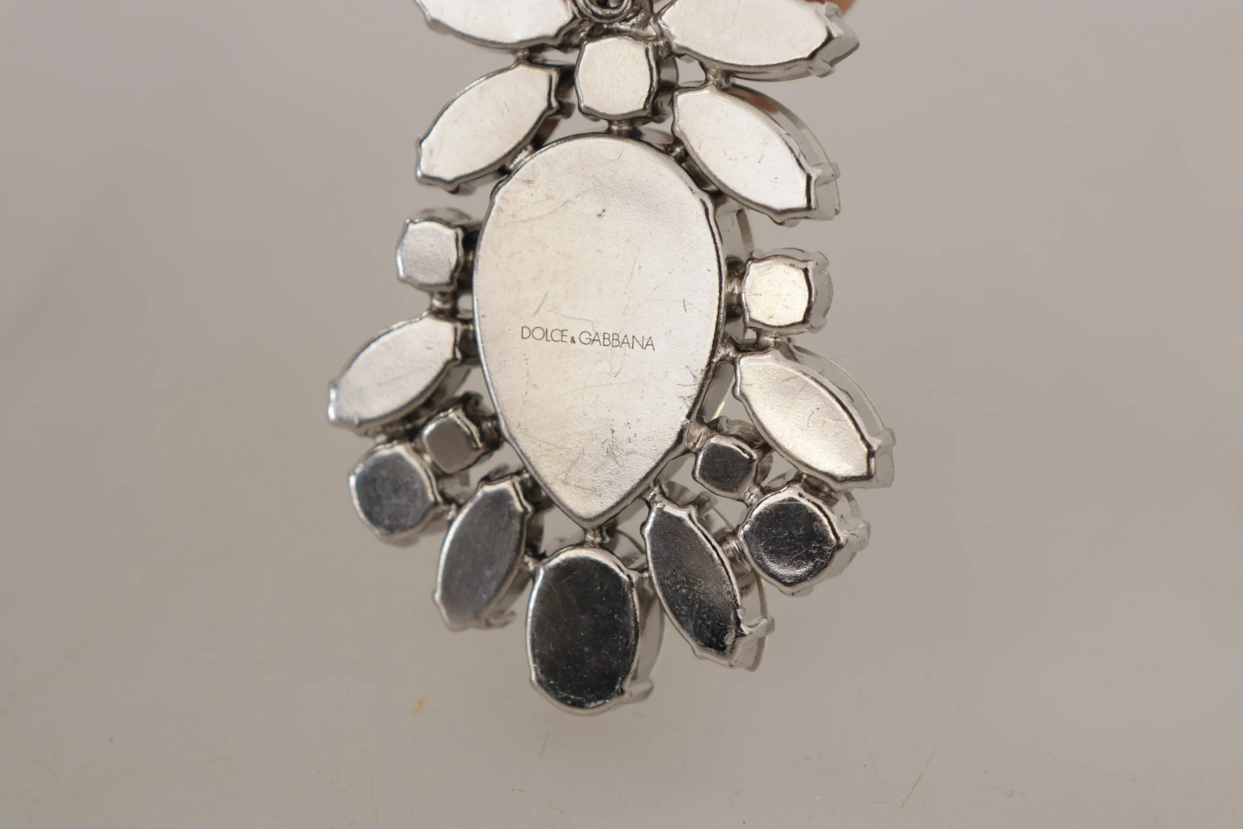Dolce & Gabbana Elegant Large Baroque Crystal Brooch