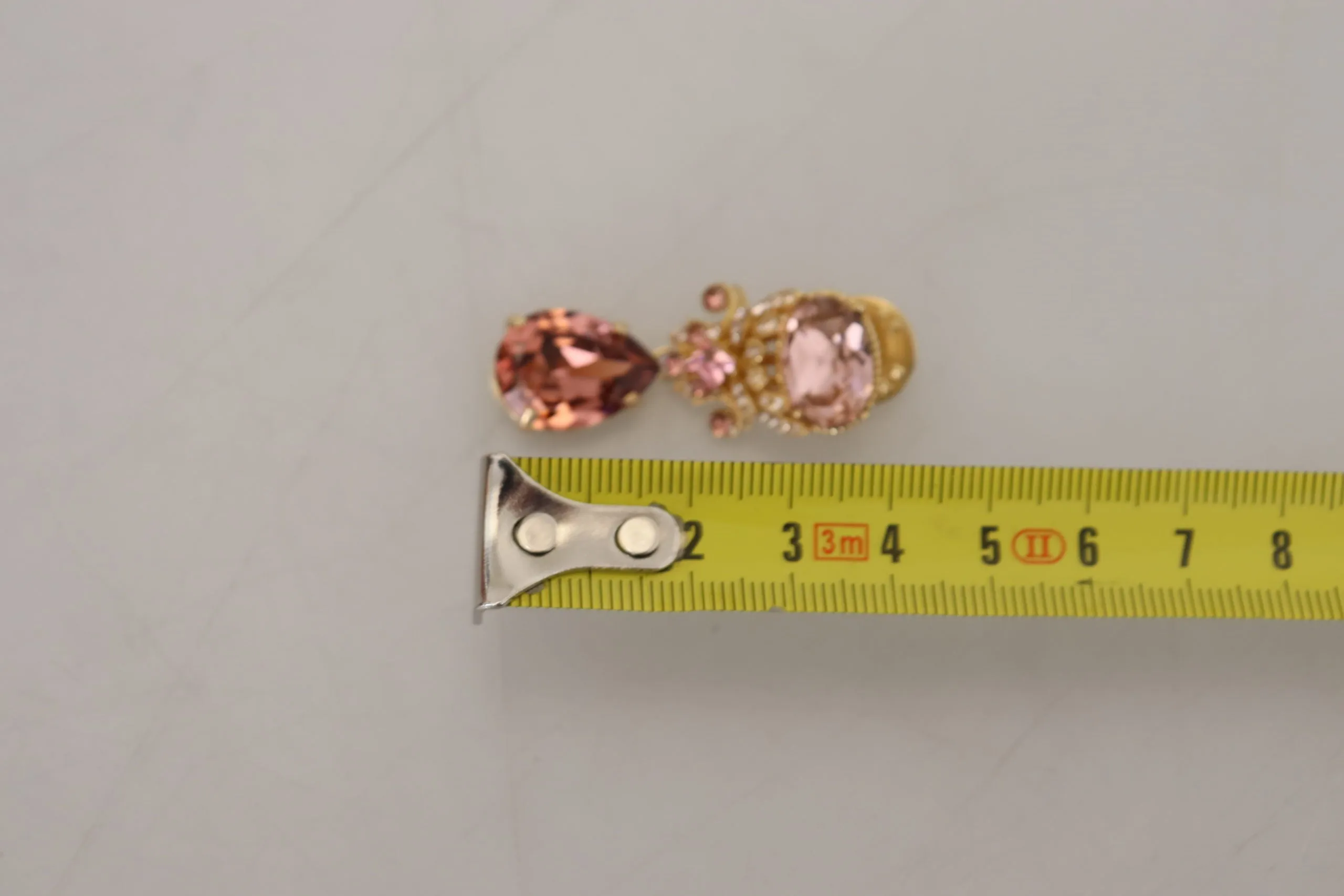 Dolce & Gabbana Exquisite Gold-Toned Crystal Brooch