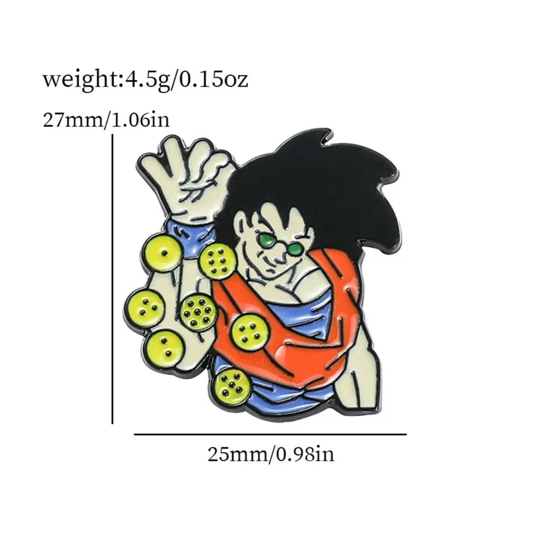 DragonBall Z Fighter Brooches | Power Up Your Style