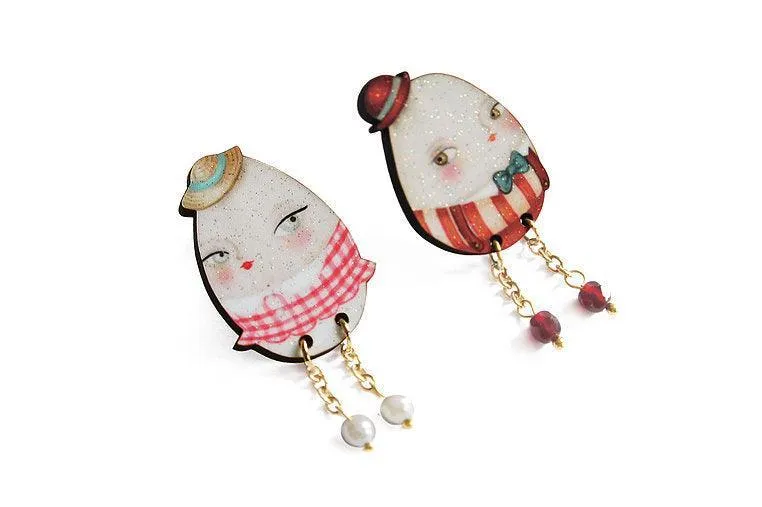 Eggs Earrings by Laliblue