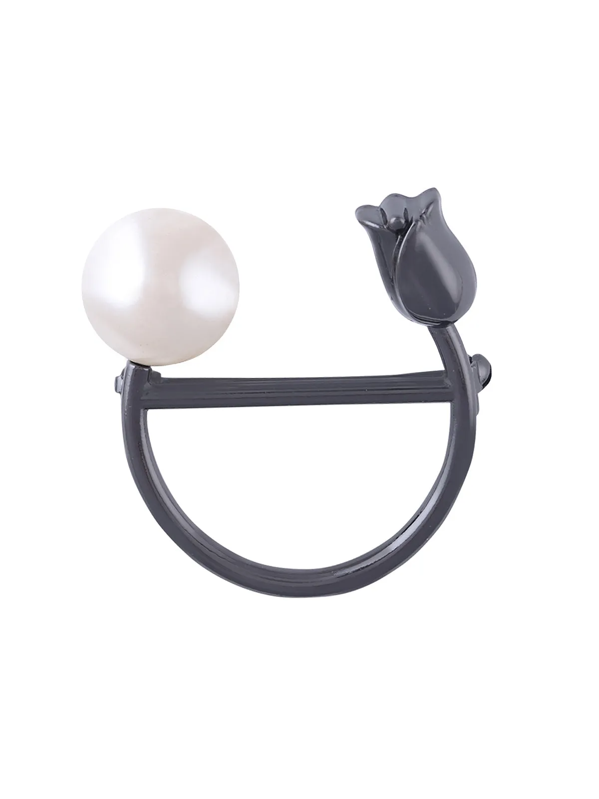Elegant Pearl Rose Flower Fashion Brooch Pin