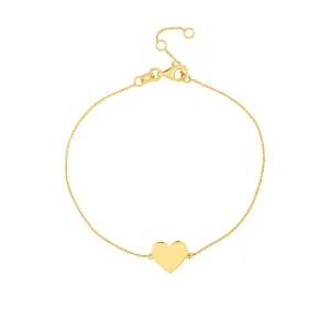 Engravable Simple Heart Bracelet