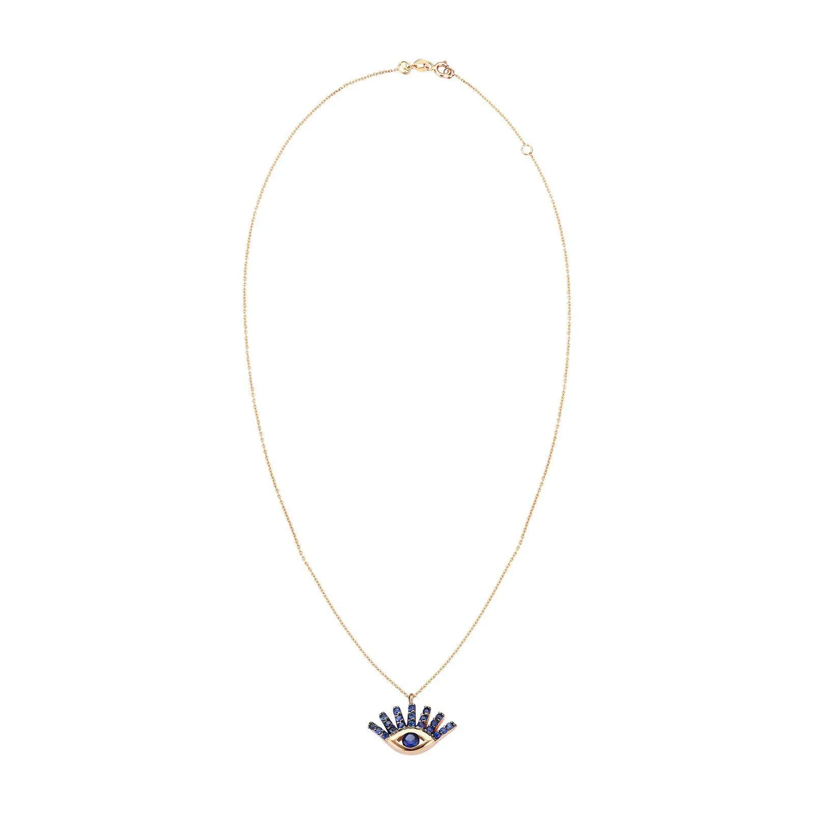 Evil Eye Slim Chain Necklace